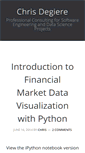 Mobile Screenshot of chrisdegiere.com